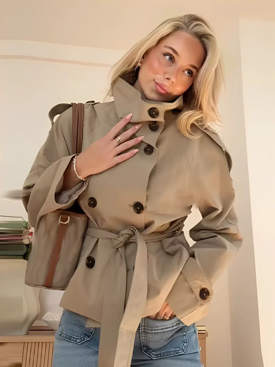 Sira™ | Chic Short Trench