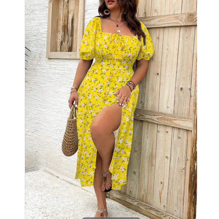 AVENNA™ – Elegant Summer Slit Dress