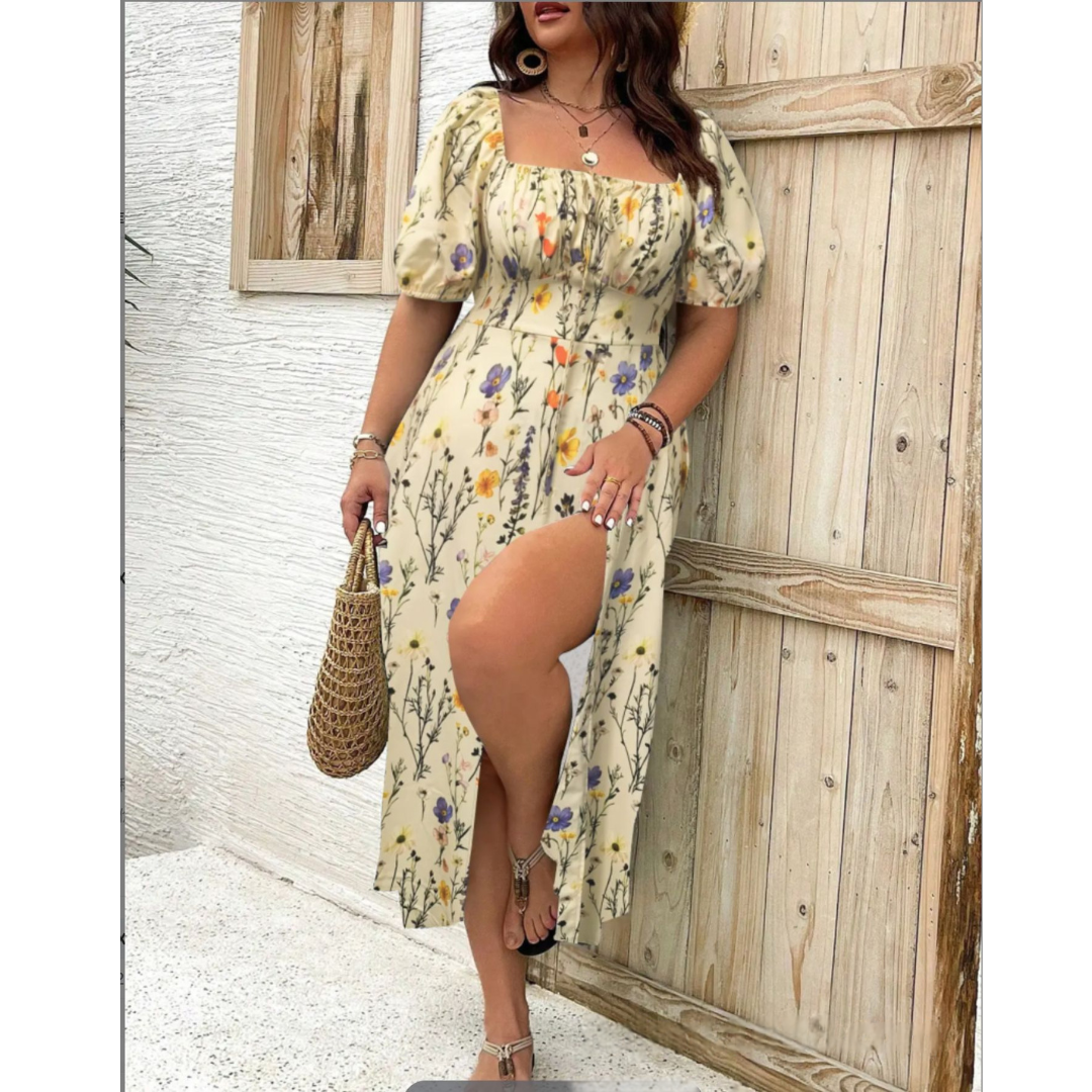 AVENNA™ – Elegant Summer Slit Dress